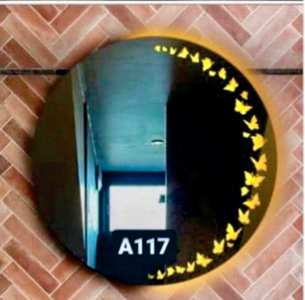 آینه بک لایت گرد کد ۱۱۷