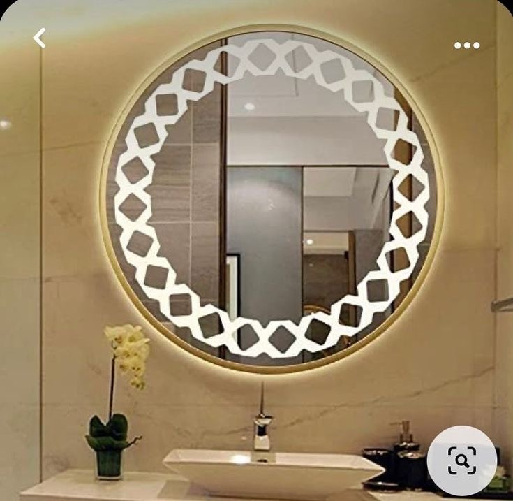 آینه بک لایت گرد سند بلاس ایکس