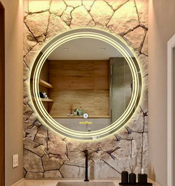 آینه بک لایت گرد کد۱۷۵ زرد