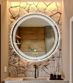 آینه بک لایت گرد کد ۱۷۵ سفید