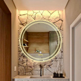 آینه بک لایت گرد دو لاین سند بلاست