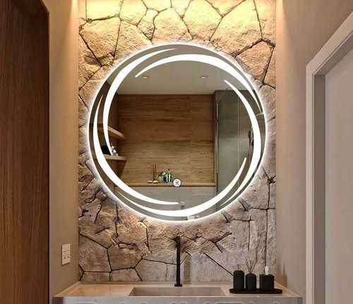 آینه بک لایت گرد کد ۱۱۳