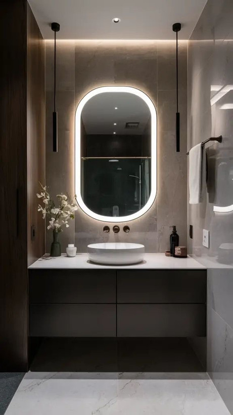 آینه بک لایت کپسولی