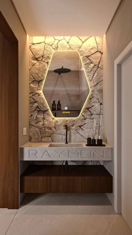 آینه بک لایت د فرمه لمسی