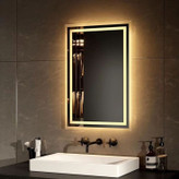 آینه بک لایت مستطیل با سند بلاست ، لبه محو