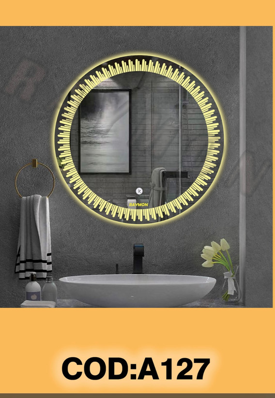 آینه بک لایت گرد ۱۲۷