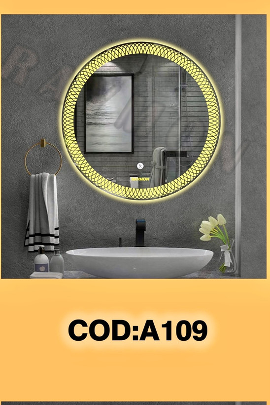 آینه بک لایت گرد کد ۱۰۹